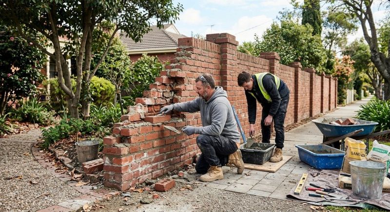 Brick Fence Repair in Napa, CA