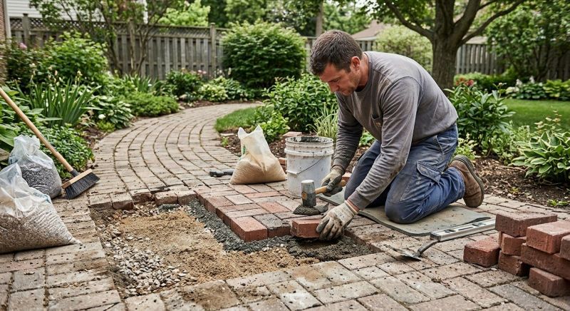 Brick Hardscape Repair in Napa, CA