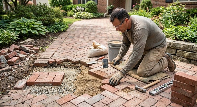 Brick Pathway Repair in Napa, CA