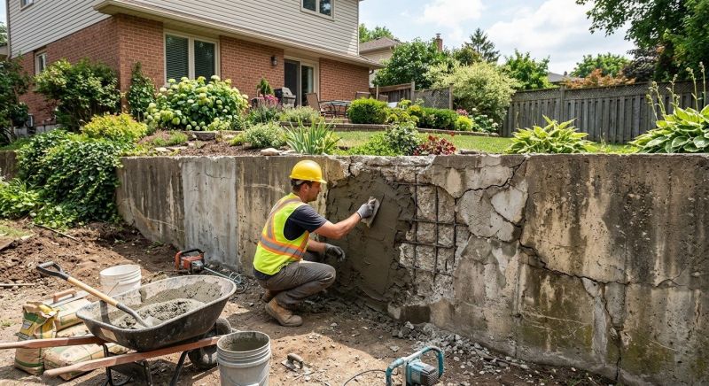 Brick Retaining Wall Repair in Napa, CA