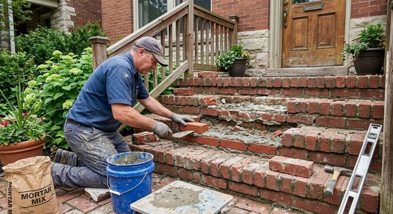 Brick Stoop Repair in Napa, CA