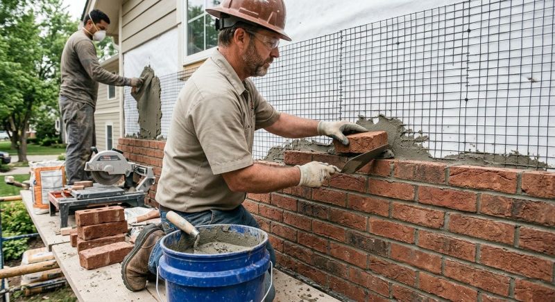 Brick Veneer Replacement in Solano County, CA