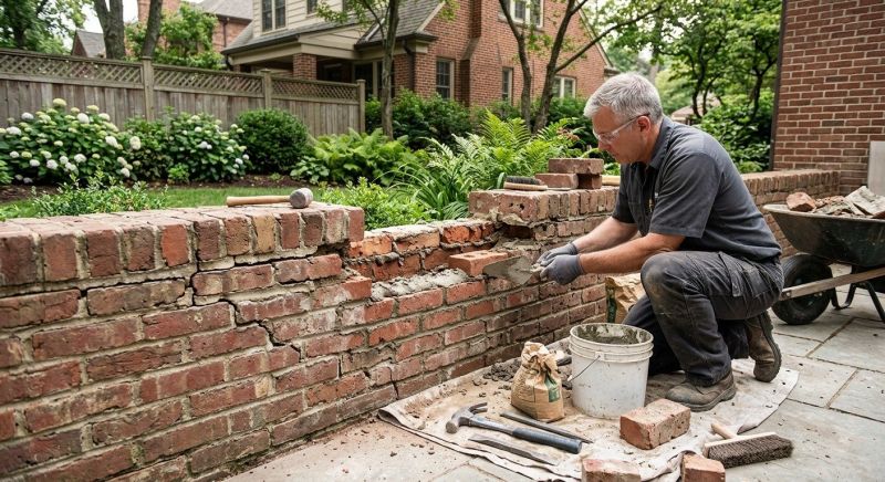 Brick Wall Repair in Napa, CA