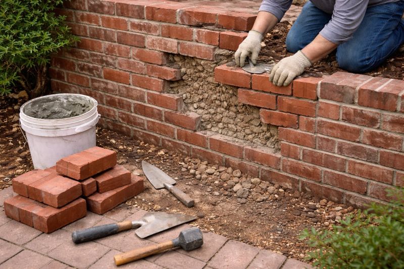 Brick Wall Repair in Napa, CA
