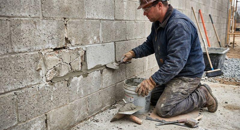 Cement Block Repair in Napa, CA