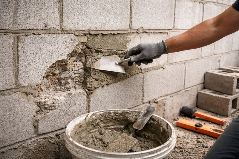 Cinder Block Wall Repair in Napa, CA