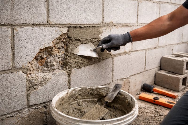Cinder Block Wall Repair in Novato, CA
