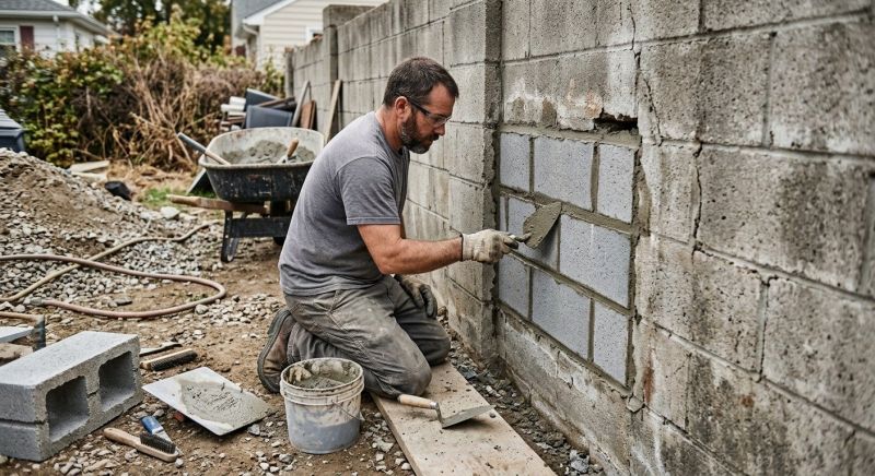 Cinder Block Wall Repair in Saint Helena, CA