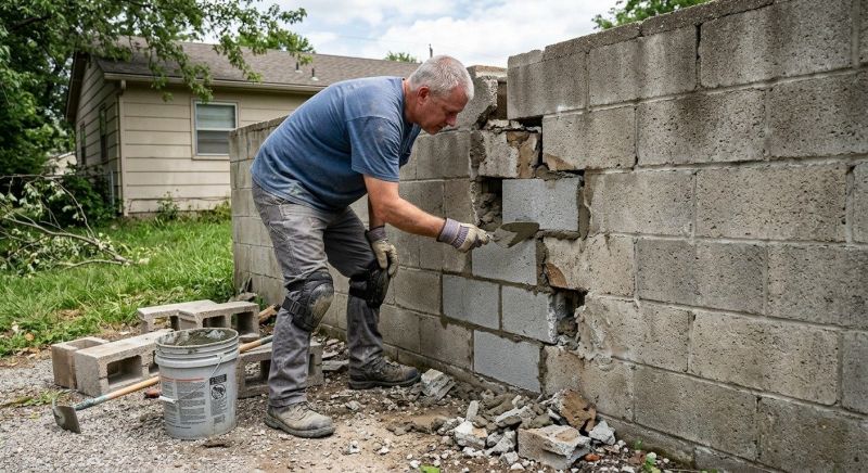 Concrete Block Repair in Angwin, CA