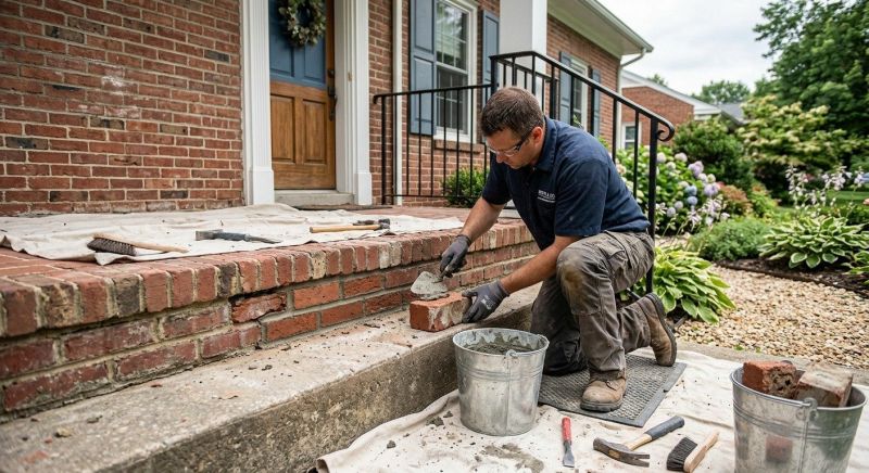 Porch Brick Repair in Napa, CA