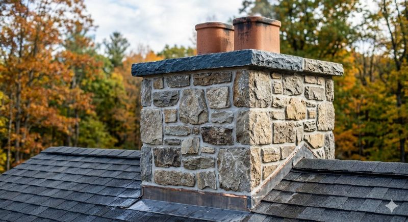 Stone Chimney Installation in Suisun City, CA