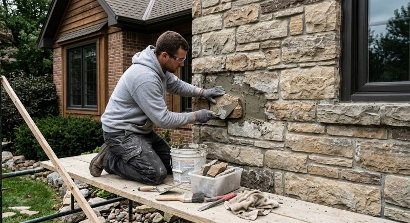 Stone Veneer Repair in Sonoma County, CA