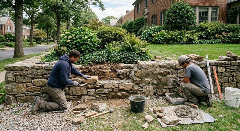 Stone Wall Repair in Suisun City, CA